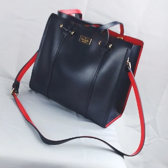 kate spade | Bags | Elegant Black And Red Womens Bag | Poshmark